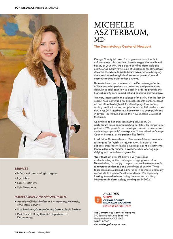 Orange County Physician Of Excellence Dermatology 2022